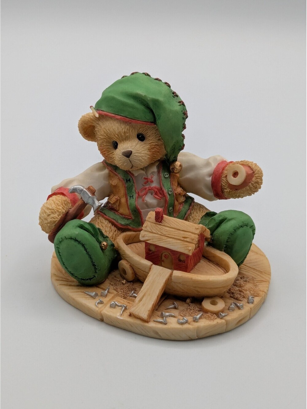 Cherished Teddies Yule Building A Sturdy Friendship (141143) 1995, Santa's Elf